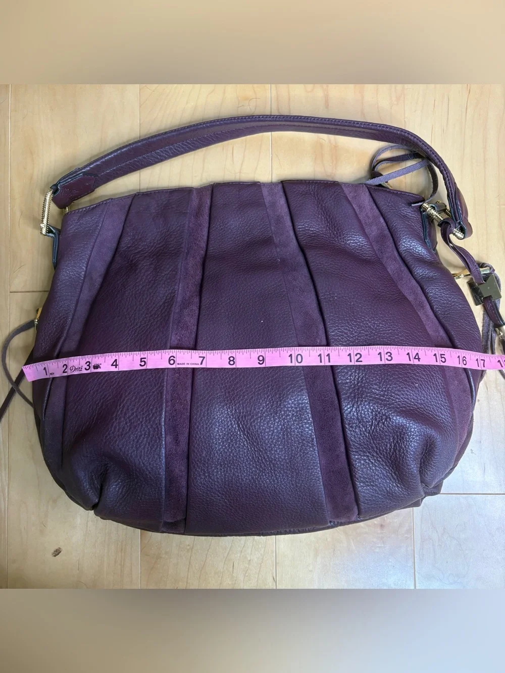 Aimee Kestenberg Burgundy Tuscany Hobo Bag